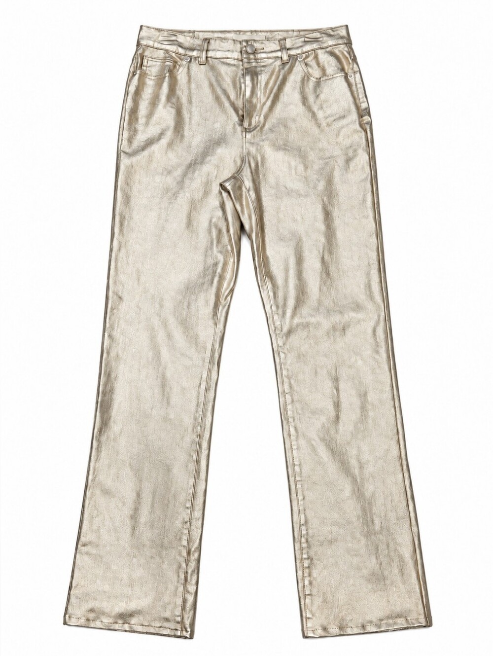 Boston Proper Shimmering Gold Straight Leg Pants